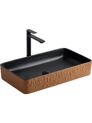 Lena E-4061P Tezgah Üstü Porselen Lavabo