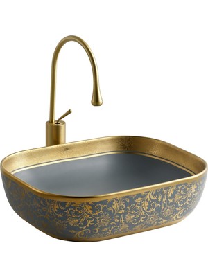 Lena EH-4290MGA Tezgah Üstü Porselen Lavabo