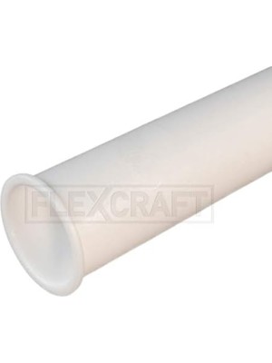 Aesco P2238 Boru Drenaj Uygulamaları Için Plastik 8 Inç Flanşlı Süzgeç Kuyruk Parçası 1-1/2 Inç Beyaz