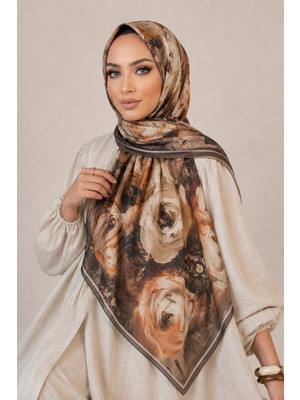 İmaj Butik Koyuv Vizon Desenli Soft Şal
