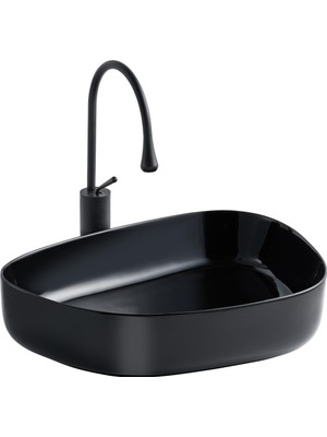 Lena E-2107S Tezgah Üstü Porselen Lavabo