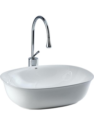 Lena EH-4600 Tezgah Üstü Lavabo Beyaz