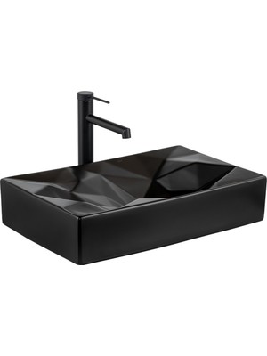 E-W2000MS Tezgah Üstü Lavabo Mat Siyah