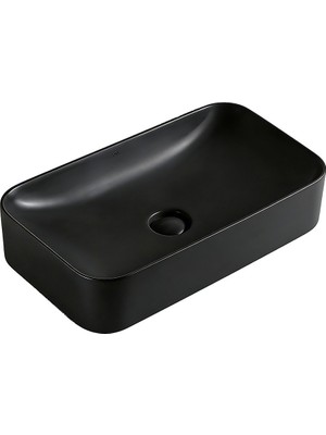 Lena EY-4730MS Mat Siyah Tezgah Üstü Lavabo