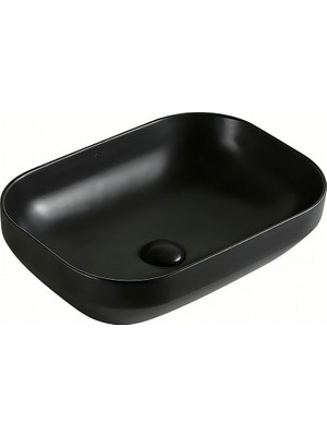 Lena EY-4740MS Mat Siyah Tezgah Üstü Lavabo