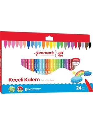 Aesco Penmark Süper Yıkanabilir Keçeli Kalem 24'lü Hs