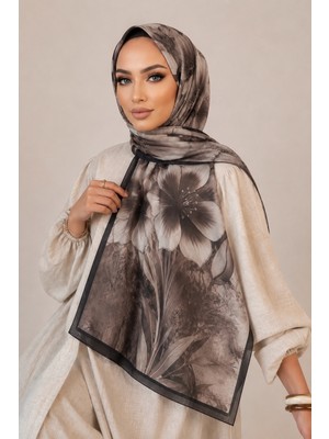 İmaj Butik Koyuv Vizon Desenli Soft Şal