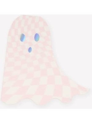 Aesco - Pink Checker Ghost Napkins - Pembe Kareli Hayalet Peçeteler (16'lı)