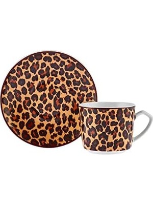 Aesco Tiger 2 Kişilik Kahve Fincan Takımı 80 ml