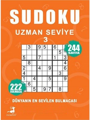 Aesco Sudoku Uzman Seviye 3: Dünyanın En Sevilen Bulmacası - 222 Bulmaca