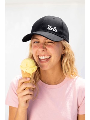Ucla JENNER Siyah Baseball Cap Nakışlı - Unisex Şapka
