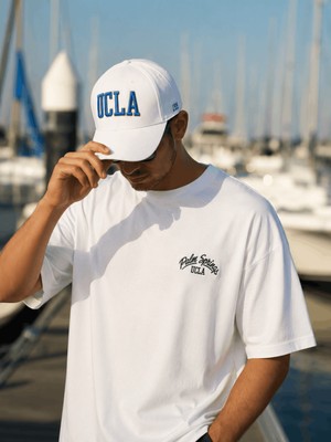 Ucla RANCH Beyaz Baseball Cap Nakışlı  Unisex Şapka