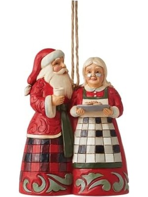 Aesco Enesco Jim Shore Hg Santa & Mrs. Claus Süsü