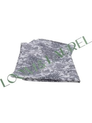 Aesco Jakarlı Dokuma Dikdörtgen Masa Örtüsü 160 x 240 cm | Gri Ağırlıklı