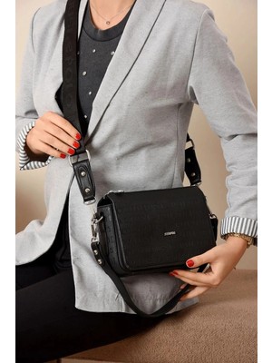 Just Polo Kadın Kabartma Baskılı El ve Omuz Çantası Shoulder Bag