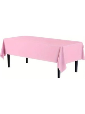 Aesco Plastik Kullan At Masa Örtüsü Pembe 137 * 270 cm