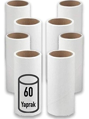 Aesco Iplik Tüy Toplayıcı 8'li Yedek Paket (480 Yaprak)