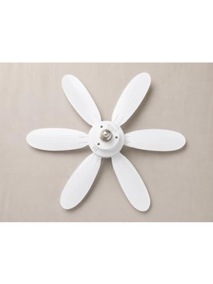 Aesco E27 Duy Uyumlu Işıklı Tavan Vantilatörü 52 cm – Kumandalı, 6 Kanatlı, 3 Işık Modu & 3 Fan Hızı