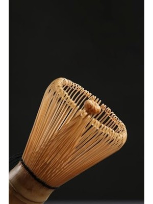 Aesco 2 Parça Matcha Çayı Fırça ve Bamboo Whisk Tutucu Köpürtücü Tutacağı MT165