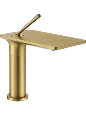 Fontana FJ-5012 Lavabo Bataryası Fırçalanmış Altın