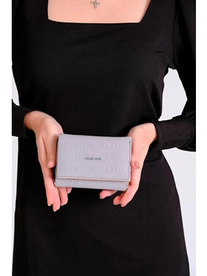 Just Polo Kadın Bol Kartlık ve Kağıt Para Bölmeli Bölmeli Fermuarlı & Kapaklı Cüzdan Shopper