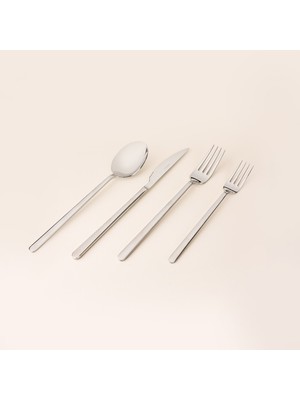 Evidea Kitchen Raya 24 Parça Çatal Kaşık Bıçak Seti - Gri