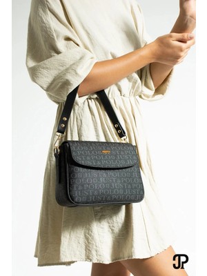 Just Polo Kadın Siyah Günlük Kullanıma Uygun Şık ve Kullanışlı Askılı Omuz Çantası Shoulder Bag