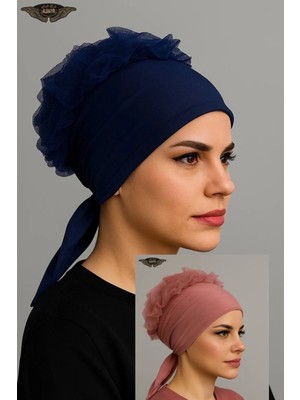 ALDAIYR 2 Adet Fırfır Bone Tesettür Bone