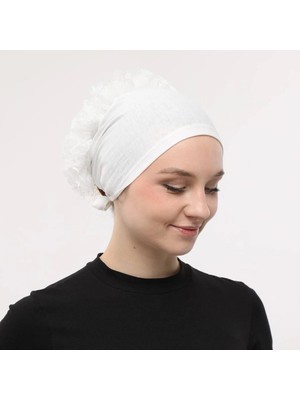 ALDAIYR Fırfır Bone Tesettür Bone