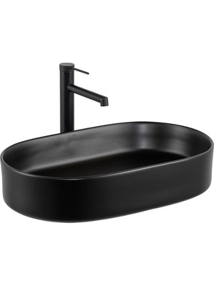 Lena E-W1202MS Tezgah Üstü Lavabo Mat Siyah