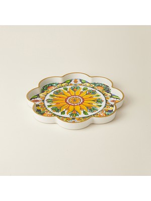 Evidea Kitchen Flower Tepsi - Renkli - 36 cm