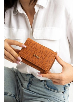 Just Polo Kadın Bol Kartlık ve Kağıt Para Bölmeli Bölmeli Fermuarlı & Kapaklı Cüzdan Shopper