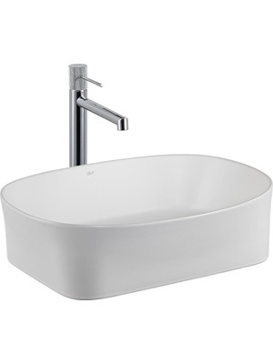 Lena E-W1051MB Tezgah Üstü Lavabo Mat Beyaz