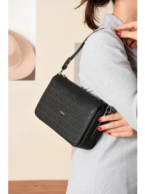 Just Polo Kadın Kabartma Baskılı El ve Omuz Çantası Shoulder Bag