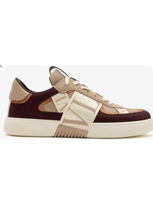 Valentino Garavani VL7N Dana Derisi ve Naylon Bant Detaylı Erkek Sneakers