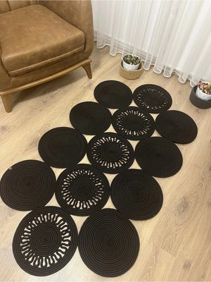 Namteks Jüt Hasır Kahverengi Salon Mutfak Koridor Kilim Paspas Çeyizlik Hediyelik