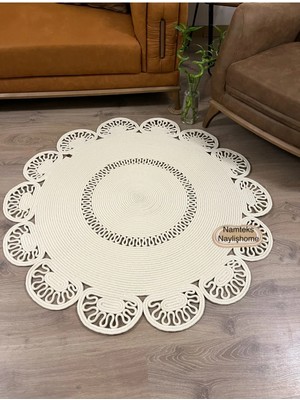 Namteks Jüt Hasır Bej Kahverengi Salon Mutfak Koridor Kilim Paspas Çeyizlik Hediyelik