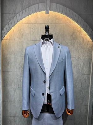 Dupont Classics Dupont Erkek Yarım Astarlı Takım Elbise - Slim Fit 6 Drop Ikili Takım