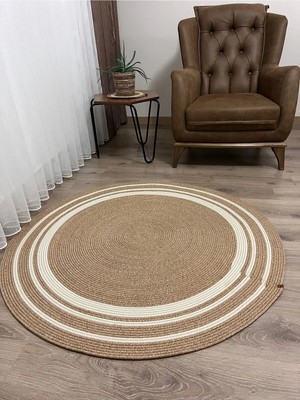 Namteks Jüt Hasır Kahverengi Bej Salon Mutfak Koridor Kilim Paspas Çeyizlik Hediyelik