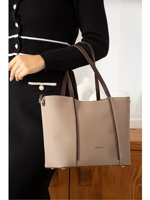 Just Polo Kadın Günlük Kullanıma Uygun Büyük Boy Ayarlanabilir Askılı Lüks El & Omuz Çantası Shoulder Bag