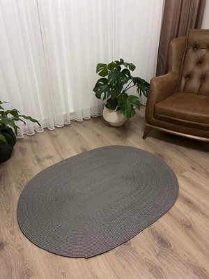 Namteks Jüt Hasır Gri Salon Mutfak Koridor Kilim Paspas Çeyizlik Hediyelik