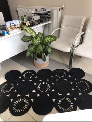 Namteks Jüt Hasır Bej Kahverengi Salon Mutfak Koridor Kilim Paspas Çeyizlik Hediyelik