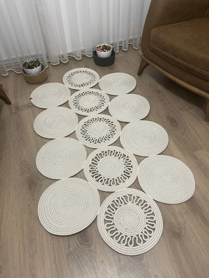 Namteks Jüt Hasır Kahverengi Salon Mutfak Koridor Kilim Paspas Çeyizlik Hediyelik