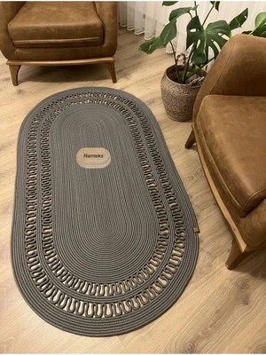 Namteks Jüt Hasır Bej Çift Trikotlu Salon Mutfak Kilim Paspas Çeyizlik Hediyelik