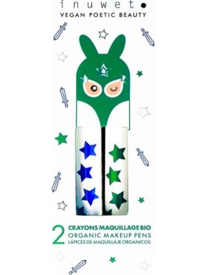Inuwet Make Up Pencil Heroboy Blue-Green Çok Amaçlı Makyaj Kalemi Mavi-Yeşil