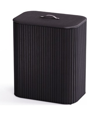Joseph Joseph Tota 90 L Trio Luxe 3 Bölmeli Çamaşır Ayırma Sepeti - Siyah