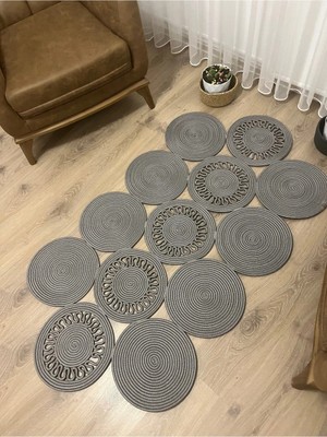 Namteks Jüt Hasır Kahverengi Salon Mutfak Koridor Kilim Paspas Çeyizlik Hediyelik
