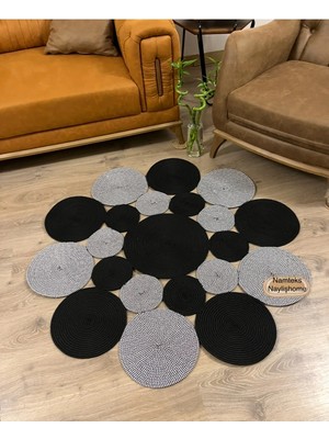 Namteks Jüt Hasır Kahverengi Salon Mutfak Koridor Kilim Paspas Çeyizlik Hediyelik
