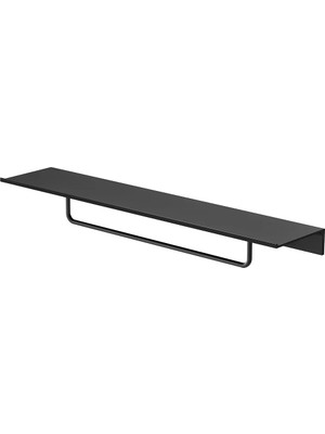 Geesa 918207 06 600 Leev Siyah 60 cm Raflı 40 cm Havlu Askılığı