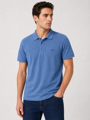 Levi's Erkek 100% Pamuk Standard Fit Polo Yaka Mavi T-Shirt / 00AUR-0000